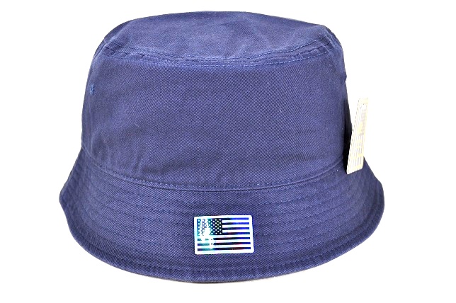 BC-007 PLAIN BUCKET HAT-NAVY